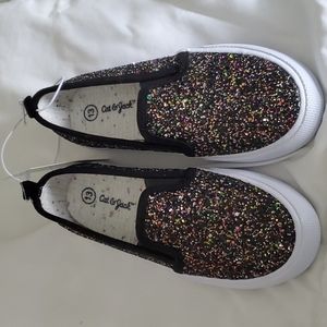** SOLD ** Glitter slip ons